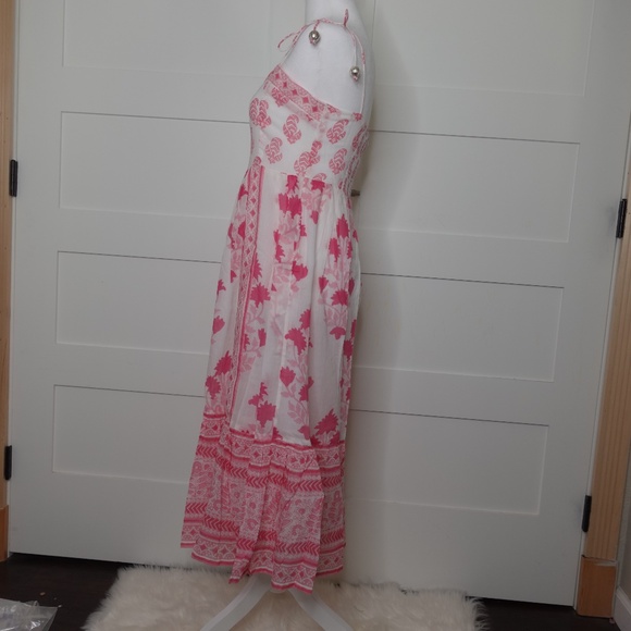 oliphant dress NWT tie strap midi jaipur pink size XS and Size Small available - Picture 4 of 11